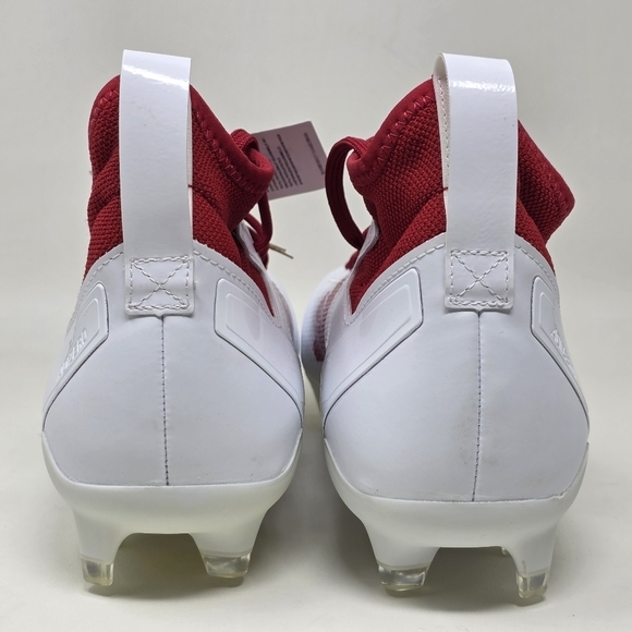 adidas Adizero Impact Football Cleats Mens Size 9 White Red Shoes IF2477 New